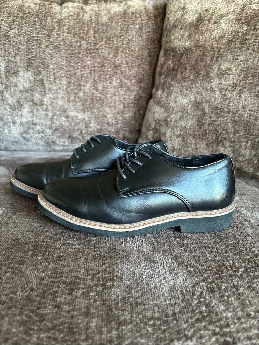 Deer Stags Boys’ Black Dress Shoes Kids Size 13.5 Lace-Up Oxfords